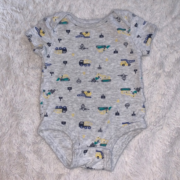 (3 for $10) rococo construction bodysuit - Picture 1 of 3